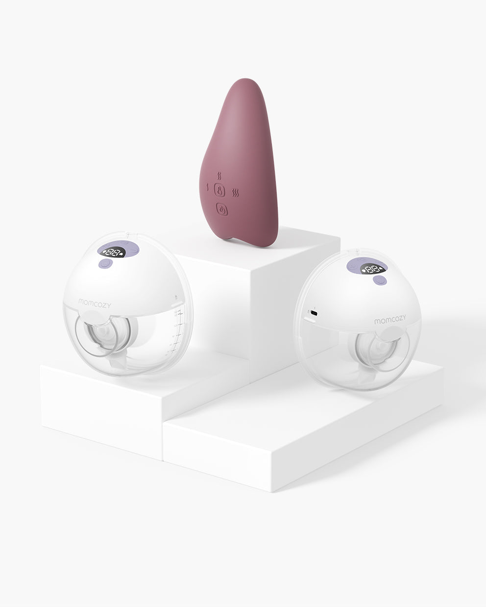 M5 Smart Massager Bundle: Double M5 Smart Wearable Breast Pump and One Breast Massager